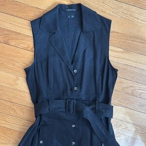 Theory belted linen dress size 4